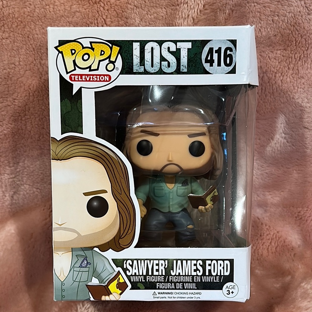 LOST Sawyer (James Ford Funko Pop Figurine #411 … never taken out of box.